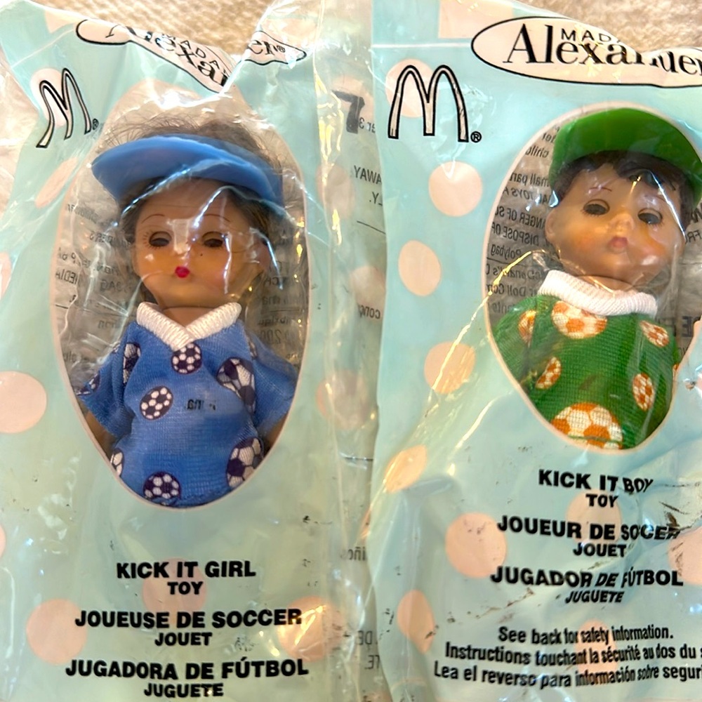 Vintage Madame Alexander McDonald’s happy meal toys. This is Kick It - Soccor.